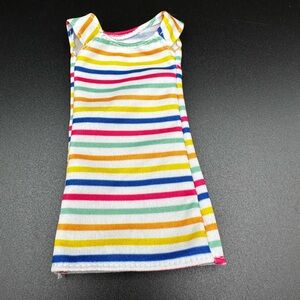 Barbie Stroll n Play Pups Replacement Dress ONLY Rainbow Striped Shift Mini 2020